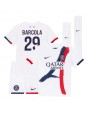 Paris Saint-Germain Bradley Barcola #29 Venkovní dres pro děti 2024-25 Krátký Rukáv (+ trenýrky)